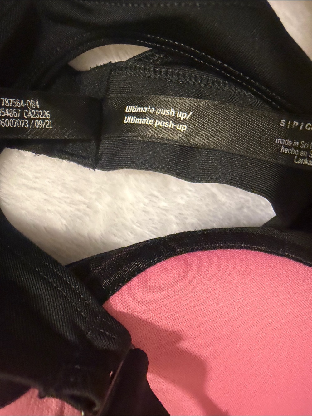 PINK Racerback padded sports bra. Ultimate push up. Small - Picture 6 of 6